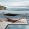 Deko Living Outdoor Cedar Wood Hammock with Black Textilene Fabric COP20208BLK - alternate 4